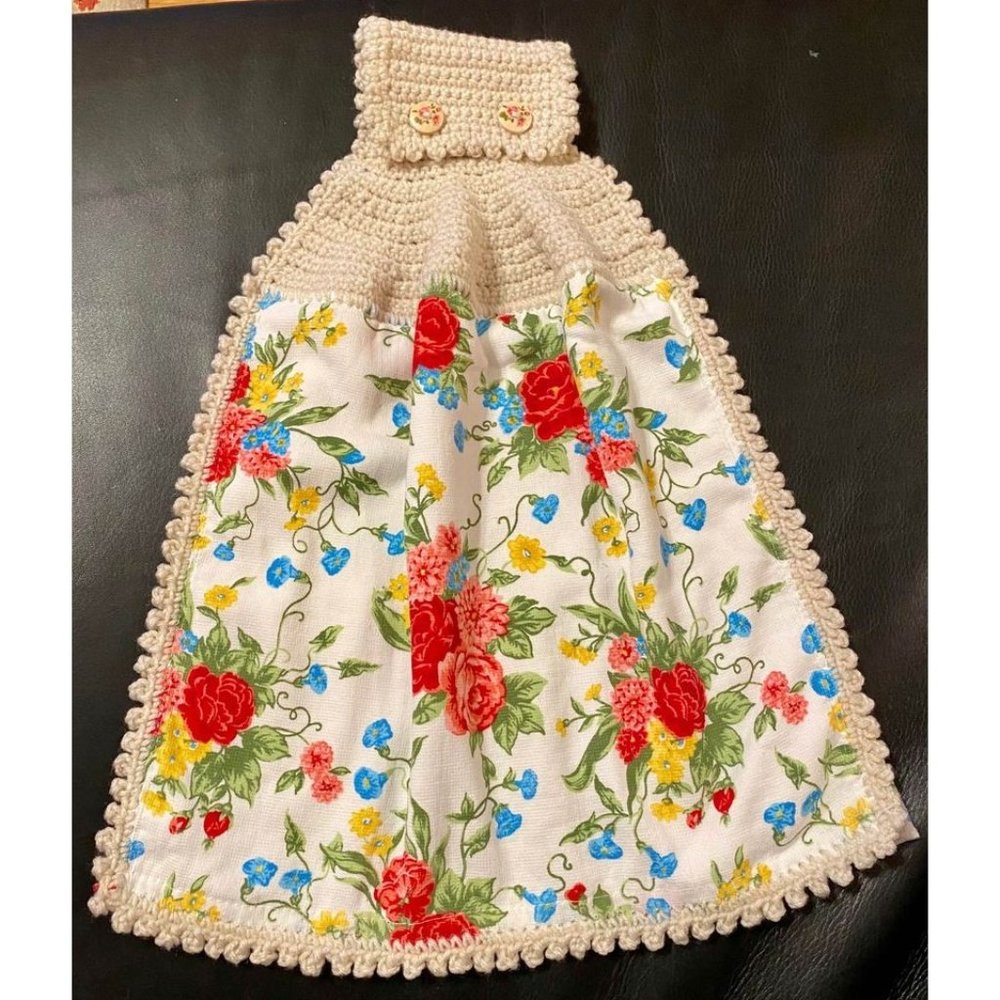 Crocheted Kitchen Towel